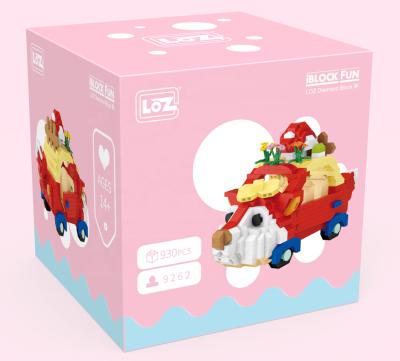 China Construction Toy China Wholesale Diamond Building Block Toys Fox Car for sale