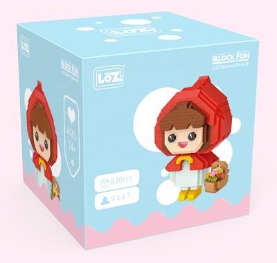 China Construction Toy Children DIY Micro Block Toys Small Red Cap For Girls Gift Toys for sale