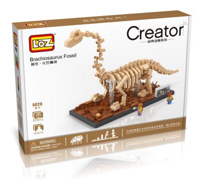 China Plesiosaurus 9028 Brick Building Toy Mini Block Toy LOZ Plastic Dinosaur Fossil for sale