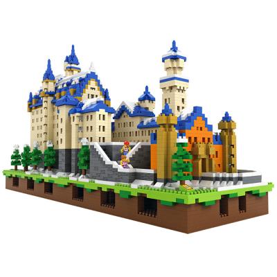 China Famous Building Toy 2019 New Architecture Series The New Swan Stone Castle 3D Model LOZ Diamond Building Blocks Classic Toys Children Gift for sale