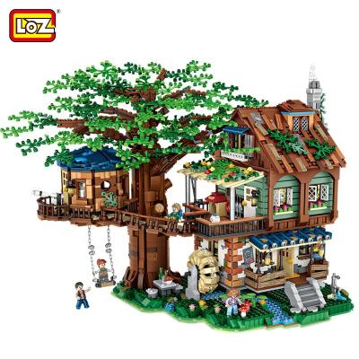 China Newest Mini Building Block Toy 2021 LOZ Educational Building Block Treehouse DIY Building Toys Set for sale