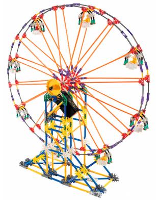 China Construction toy LOZ electric toy educational set plastic ferris wheel toys for sale