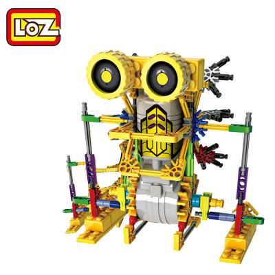 China Electric Building Toy DIY LOZ Blocks , Mini Electric Eye Robot Building Block Toy for sale