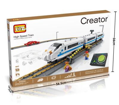 China Mini Building Toy LOZ Train with Puzzle Track for sale