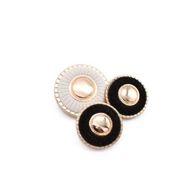 China Other Black Flocking In Stock Jean Clothes Metal Shank Button For Women for sale