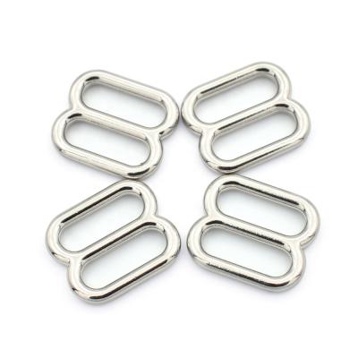 China Metal Clothes Bra Accessories 8 Shape 23x20mm Adjustable Slider Buckle For Garment for sale