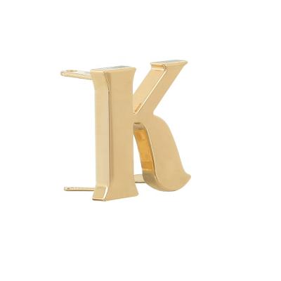 China Custom Keyword Bag Logo Plate Tag Label Handbag Shiwang Fashion Design Hardware Accessories Metal Letter E For Handbags for sale