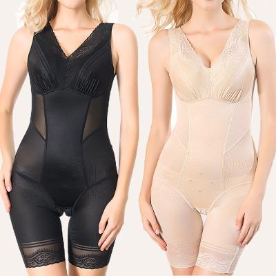 China Open Crotch Jumpsuit Women Shapewear Mujer Chest Protector Breathable Full Shaper Body Slimming Shaper for sale