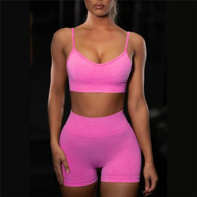 China Summer Hot Pants Breathable High Waist Seamless Yoga Shorts Women's Gym Shorts High Waist Fitness Running Tight Shorts for sale