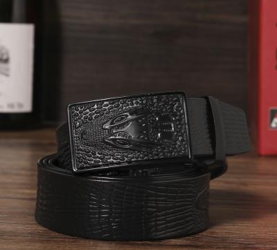 China Imitation ALLOY Men Crocodile Grain Leather Belt Wholesale for sale