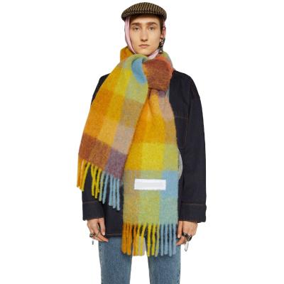 China 2021 Polyester Scarf Winter New Arrival Colorful Plaid Factory Other Scarf Cashmere Scarf for sale