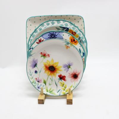 China Sustainable Ceramic Dish Dinner Plate Ceramic Dinner Dish Sets for sale