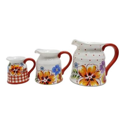 China 2019 Colors Viable Luster High Quality Ceramic Milk Jug Ceramic Milk Pot For Coffee for sale