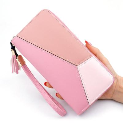 China Waterproof Fashion Women Wallets Wristlet Handbags Long Money Bag Zipper Coin Purse Cards ID Holder Clutch Woman Wallet Burse Notecase for sale