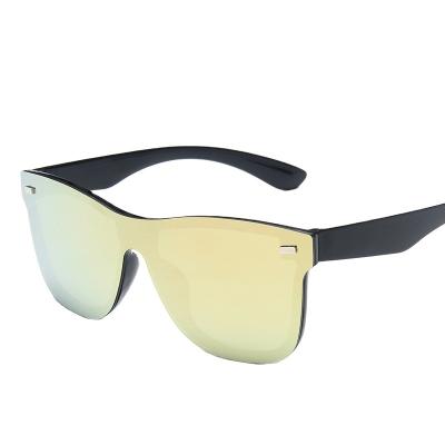 China Eyewear Trade Suowei OEM Trend Glass Gafas Custom West Unisex Sunglasses United Piece Sol Lentes Individuality for sale