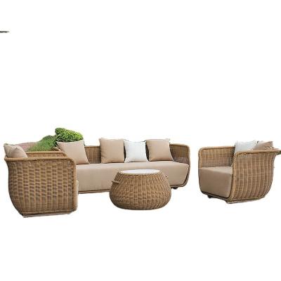 China Modern custom cany art sofa courtyard garden is prevented bask in the rope hotel waterproof outdoor villa furniture outdoor leisure sofa for sale