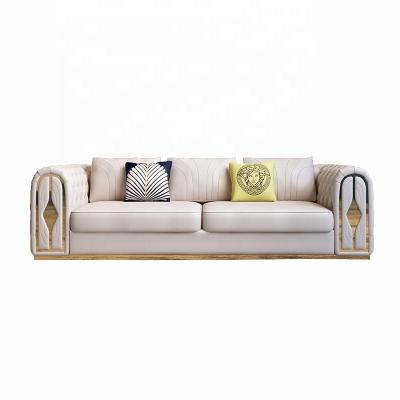 China High-end customization (from latest sofa others) 2021 European style adjustable luxury leather sofa for sale