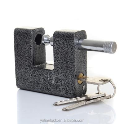 China Household Direct Manufacturers Black Rectangle Iron Plastic Painted Padlock Of Computer Keys for sale