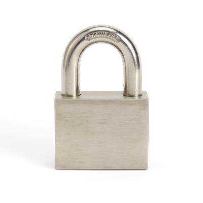 China Outdoor Support Sample Size Multiple Size Factory Price Stainless Steel Blade Lock Eco - Friendly Square Padlock for sale