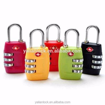 China Commercial Wholesale 3 Dial Digital Password Code Number Padlock For Travel Luggage Combination for sale