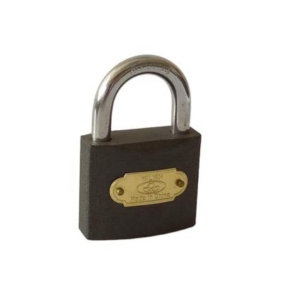 China Gray Painted Iron Exterior Padlock for sale