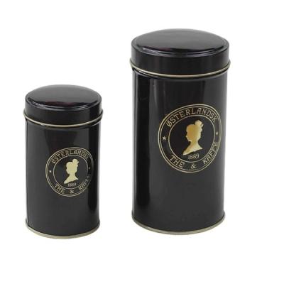 China Beverage Round Airtight Seal Tea Tin Can Coffee Tin Can With Locked Lid for sale