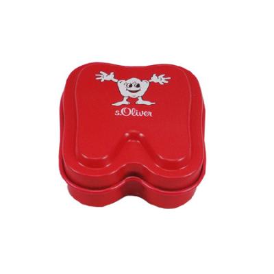 China Multifunctional Mini Tooth Shape Kids Metal Tooth Collect Tin for sale