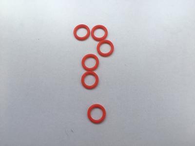 China Orange Standard Rubber O Rings , Outdoor Weather Resistant Rubber Work Rings for sale