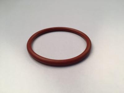 China Ptfe Coated Orange Silicone Ring / Large Rubber O Rings 30 - 85 Shore Hardness for sale