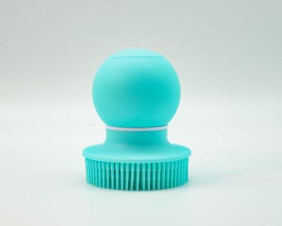 China Bpa Free Shower Green Silicone Exfoliating Body Brush Molded Rubber Parts for sale