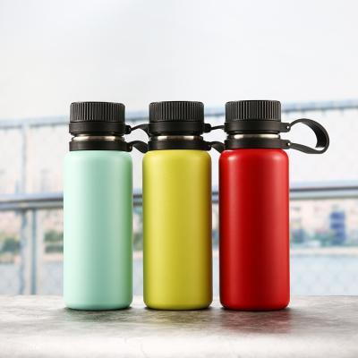 China PORTABLE Simple Modern Stainless Steel 500ml/17oz Flask Insulate Custom Keep Hot Cold Sport Water Bottle for sale