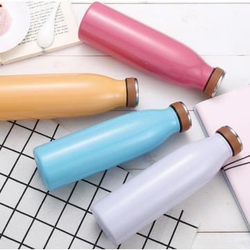 China 500ml/17oz Cola Sustainable Shape Custom Vacuum Insulate Outer Stainless Steel Drink Bottle Keep Cold-Hot 12-24 Hours for sale