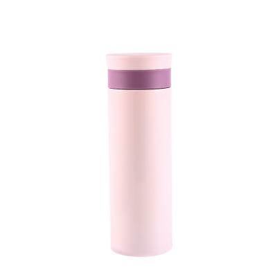 China Sustainable Straight Shape 450ml/15oz Sublimation Custom Insulate Stainless Steel Water Bottle With Infuser for sale