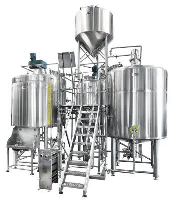 China 2000L Hotels 3 Vessel Brewery Equipment High Quality Craft Beer Brew System Stainless Steel Tank DME Supplier for sale