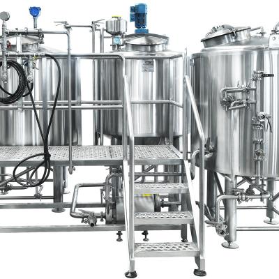 China food & High Quality Beverage Plant 3000L 3 Vessel Brewery Equipment Craft Beer Brew System Stainless Steel Tank DME Supplier for sale