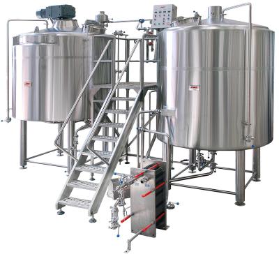 China Hotels 1000L 2 Ship Craft Beer Brewery Stainless Steel Brew System Automatic Semi-automatic for sale