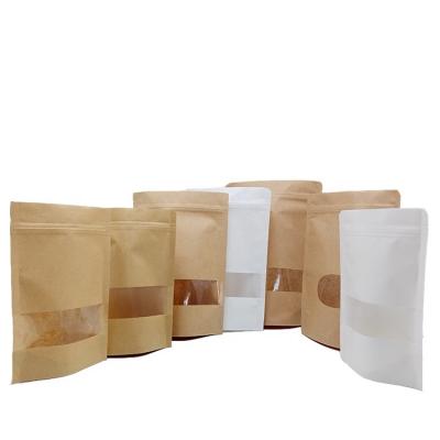 China Recyclable Resealable Seed Stand Up Pouch Printing Food Packaging Zip Lock Kraft Paper Bag for sale