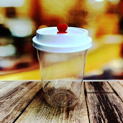 China Hanlu Factory Single Wall PP Plastic Disposable Cups Hard Clear Milk Tea Cups Custom Injection Frosted Cups for sale