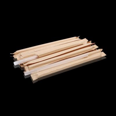 China Cheap minimalist plastic boba straws milkshake straws milk tea sharp straw for sale