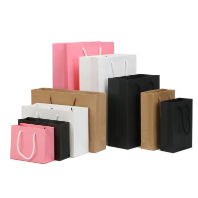 China White Disposable Paper Bag High Quality Paper Bags Craft Handbags Catering for sale