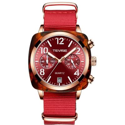 China Luxury Portable Quartz Wrist Watch Nylon Stainless Steel Waterproof for sale