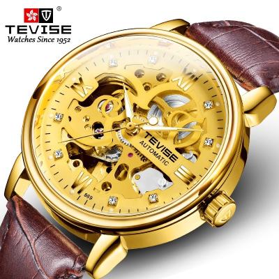 China Standard Luxury Mechanical Gold Wristwatch With Pointer Dial Display for sale