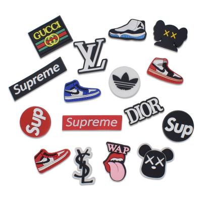 China New PVC spiderman shoe charm props books soft cartoon shoe charms bong shoe charm shoes decoration kids party gifts for sale