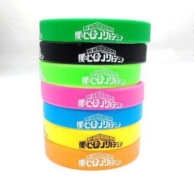 China Custom sublimation silicone wristbands m sports wristbands punk ink for silicone wristband printing for sale