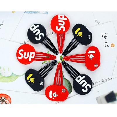 China Soft Decoration PVC Metal Hair Pin Small Clips High Quantity Fashion Hair Clip for sale