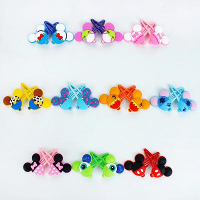 China Soft Decoration PVC Snap Hair Barrettes Clips Large High Quantity Hair Clips for sale