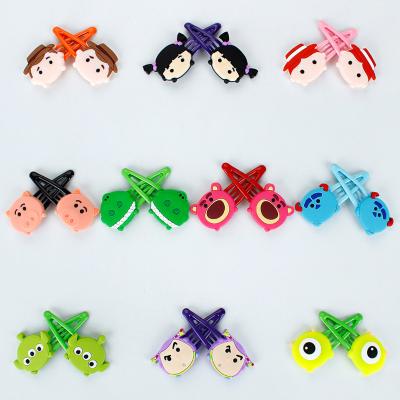 China Sweet Hair Accessories Wholesale High Quantity Large Decoration PVC Hair Claw Clips For Girl for sale