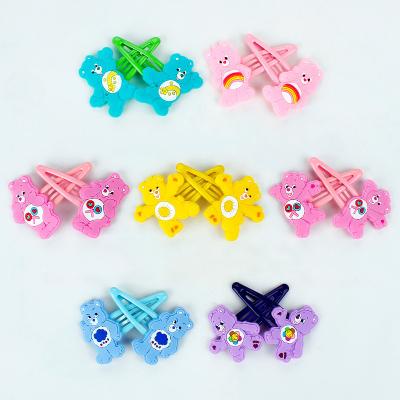 China Soft Custom Decoration PVC Hair Clip Quantity High Metal Hair Clips Accessories For Girls for sale