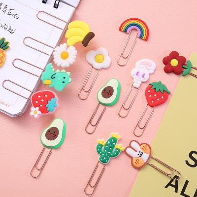 China 2021 Metal PVC Paper Clips Large Quantity Colorful Paperclip Marker High for sale