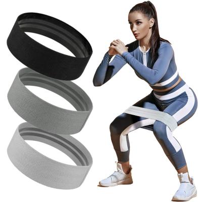 China Custom Colors Cloth Hip Booty Resistance Bands Gym Exercise Customizable Circular Cloth Fitness Resistance Bands Workout for sale